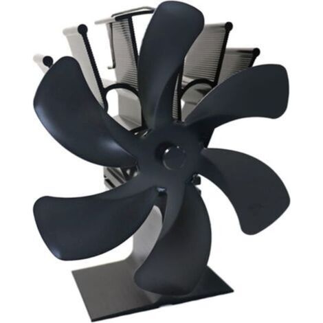Ventilateur Silencieux 6 Pales Pour Poêle Bois Gaz Granulés Fonctionne Dès 50 °C