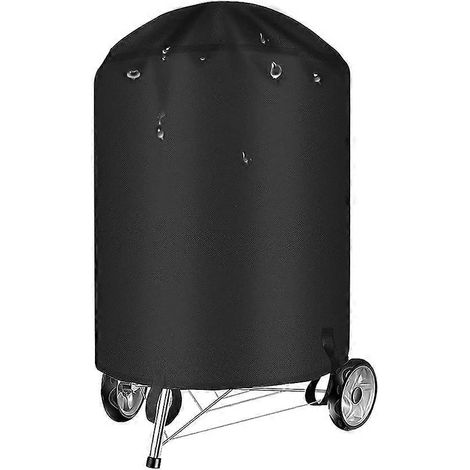 Housse de protection imperméable pour barbecue à charbon de 56 cm (22 pouces) - Noir (1/5)