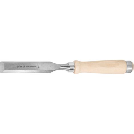 MHG Ciseau avec manche en bois, Largeur de lame: 25 mm