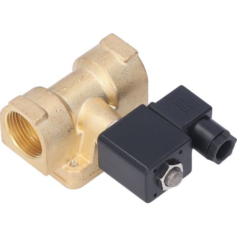 Elektrisches Magnetventil aus Messing, G3/4 Zoll, NC, 2-Wege-Membran, Hochdruck, für Wasser und Luft, 220 V Wechselstrom (1/5)