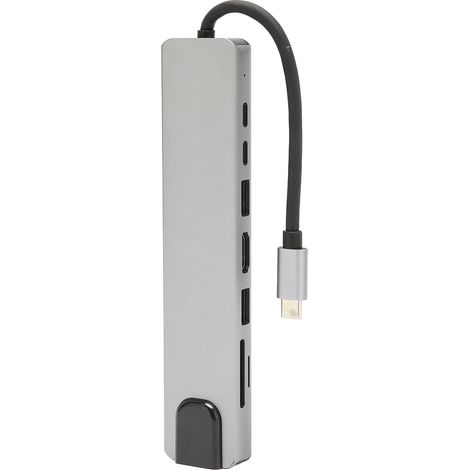 8-in-1 USB-C-Hub mit 87-W-4K-PD-Schnellladefunktion, TF-Kartenleser und USB-Dockingstation für Zuhause, Büro und Reisen (1/5)