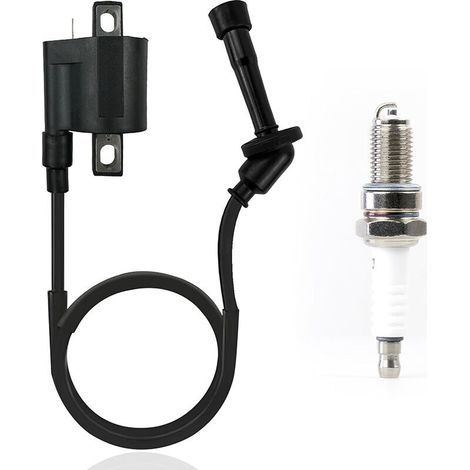 Bobine d'allumage haute tension pour buggy de plage, compatible avec Suzuki LTZ400 LT-Z400 33410-09F00. Pièce de rechange d'origine, résistante aux hautes températures et à la corrosion. (1/4)