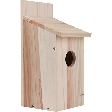 Nichoir suspendu en bois massif pour l'extérieur, cage de reproduction décorative (1/5)