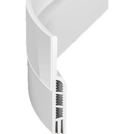 2 Pièces Boudin de Porte, Bas de Porte Anti Courant d'air, Calfeutrer Bas de Porte Autocollant pour Isolation, Bloquer la Poussière (100 x 5 cm, Blanc) (1/4)