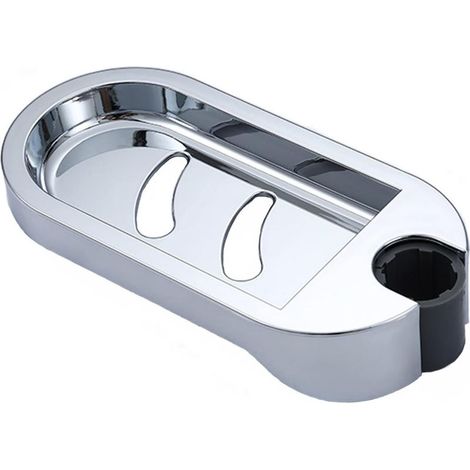 Portasapone, Materiale ABS,ripiano,Cromato,argento metallizzato, (Adatta per il 24mm Tubo) (1/5)