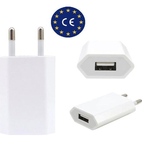 Adattatore di alimentazione USB da 230 V a 5 V USB Tipo A 1 A, 5 W iPhone (1/3)