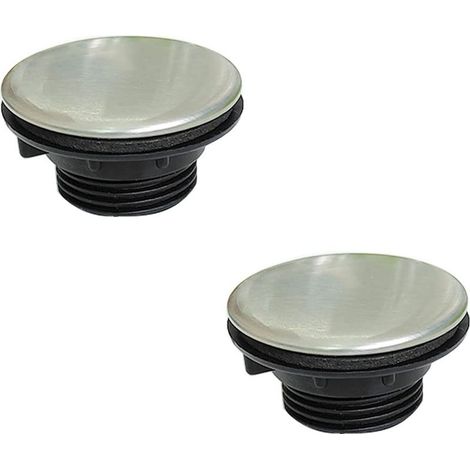 Cache-trou de robinet d'évier de cuisine en acier inoxydable (2 pièces), cache-trou de robinet de cuisine, cache-trou de robinet (1/5)