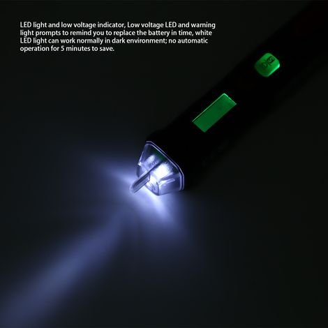 HT100 Spannungsprüfer wird ohne Batterie geliefert. (1/4)