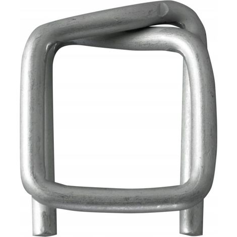 Clips de alambre Rafael de 16 mm para cintas de acero PP PET, 500 unidades. (1/5)