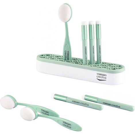 Pinceaux Mélangeurs 8 pcs avec Support ø 8 mm et 2,7 x 4 cm Brosse de Mélange pour Encre et Peinture pour Cartes, Scrapbooking, Mixed Media et Loisirs Créatifs (1/5)
