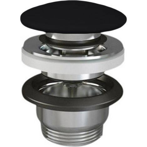 PILETTA LAVABO CLICK CLACK FEELING SENZA TROPPO PIENO- Tappo Nero Opaco- RAK- pezzi 1