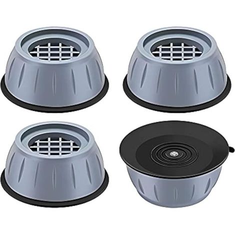 Pièces Tapis Anti Vibration Machine a Laver,Kit Tapis Machine à Laver Anti Vibration Universel,Gray Patin Anti Vibration Linge (1/4)