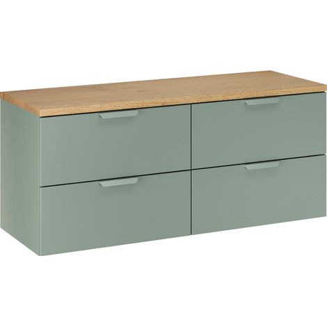 Mobile bagno senza lavabo Oria verde 120cm (1/5)