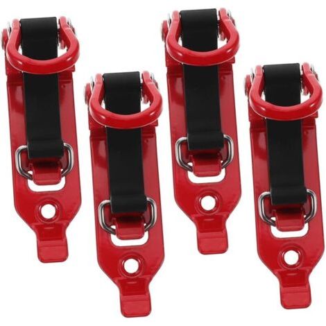 Ensemble de 4 porte-pelles, galerie de toit, accessoires pour camions destinés aux équipements et outils des pompiers, fixations universelles en zinc (1/4)