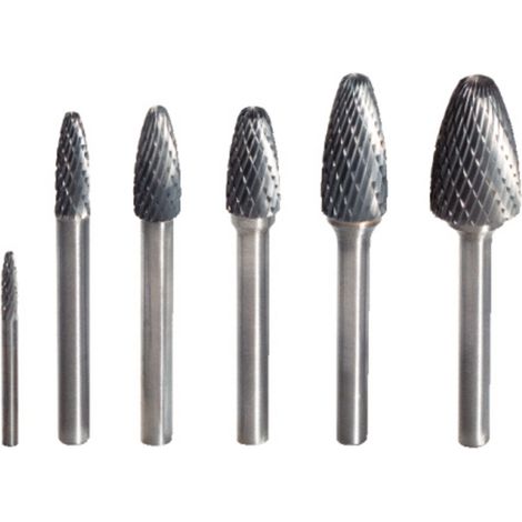 KS Tools 5153261 Frässtift Hartmetall   Länge 38.5 mm Produktabmessung, Ø 3 mm