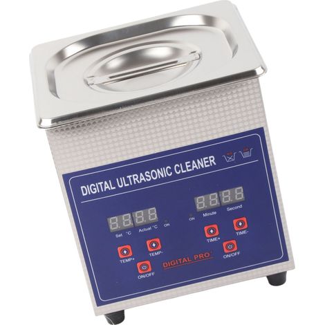 40-kHz-Ultraschallreiniger, 2-Liter-Edelstahl-Reinigungsgerät für Brillen, Uhrenarmbänder, Kleinteile, Leiterplatten, EU-Stecker, 200–240 V (1/5)