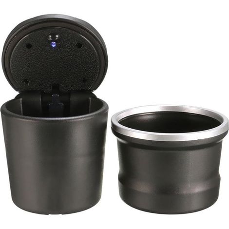 Tragbarer Auto-Aschenbecher-Organizer mit LED-Beleuchtung – Universalgröße – praktisch und stilvoll. (1/2)