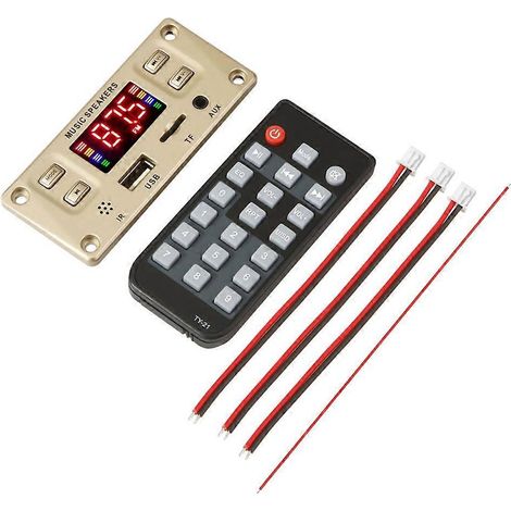 Y05 Bluetooth MP3-Decoderkarte für Autoradios mit TF-Modul, USB-Anschluss und Fernbedienung (Silikon)