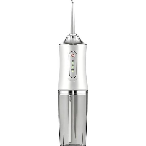 Electrics Hydropulseur dentaire sans fil pour le nettoyage des dents, nettoyeur de dents rechargeable de 230 ml avec 4 embouts (1/5)