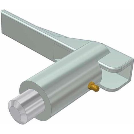 Maniglia di fissaggio zincata per rimorchi lunga 163mm Ø perno 18mm (1/2)