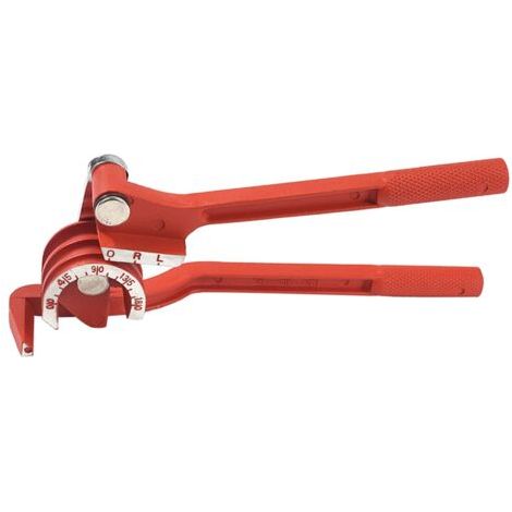Cintreuse Tube, 3 en 1 Cintreuse 6mm / 8mm / 10mm Cintreuse Tube Cuivre Coupe Tube Cuivre 180 ° Cintreuse Manuelle de Tubes Robuste pour la Tuyauterie de Gaz à L'eau de CVC - Rouge