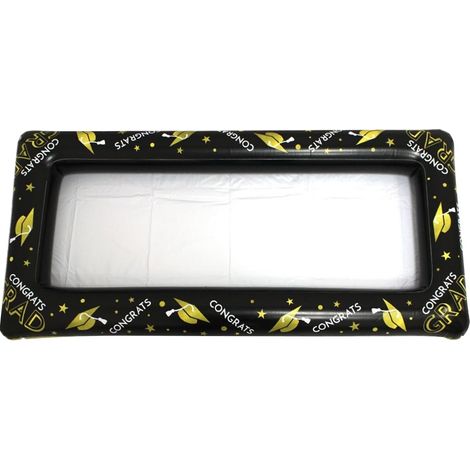 Glacière de piscine, plateau de service pour buffet de glace, plateau de service de salade – Support de boisson pliable portable pour pique-nique, extérieur, fête, barbecue, service de salade glacée (1/5)