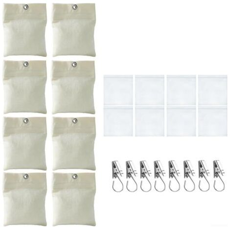 Lot de 8 sacs de sable d'extérieur avec clips pour toile résistante pour terrasse, tonnelle, pergola, voiles d'ombrage (1/5)