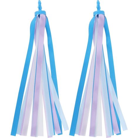 Guirlandes décoratives colorées en tissu à pompons pour guidon de trottinette et vélo, pour garçons et filles (1/5)