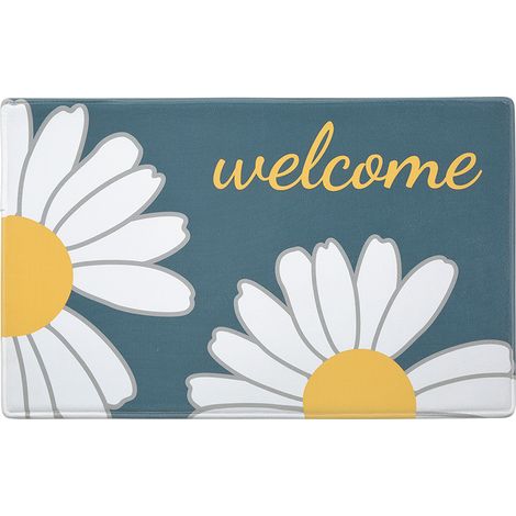 Tapis de bain imprimé Little Daisy Home - Bleu clair 50 x 80 cm