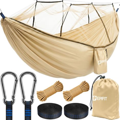 Amaca da campeggio con zanzariera, matrimoniale, grande, 330x140 cm, portata 200 kg, Garden Ranger Sahara (1/5)