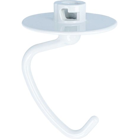 vhbw gancio compatibile con KitchenAid Artisan 5K45SSEOB, 5K45SSEWH, 5KSM125EAC robot da cucina - Attacco, 14,5 x 12 cm, alluminio bianco (1/5)