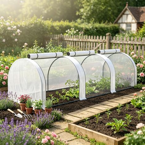 Carpa modular de protección vegetal, invernadero, protección vegetal funcional, carpa de protección compacta (1/5)