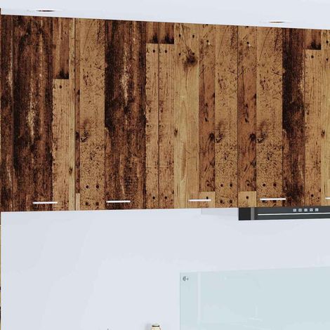 Hängeschrank mit Speicher Altholz 80 x 31 x 80 cm Holzwerkstoff