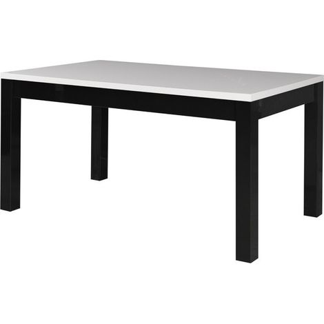 Table FABIO - Color en negro y blanco - 160 cm