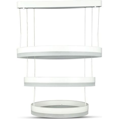 V-TAC LED Kronleuchter mit 3 Kreisen 80W Warmweiß Dimmbar