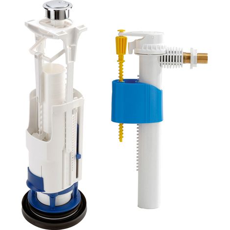 Nicoll – Mécanisme de chasse d'eau 3V302 à étrier double débit – Flotteur 1700 silencieux – Culot 2" – Hauteur de recouvrement 300-450mm (1/2)