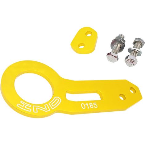 Kit de Crochet de remorquage d'accessoires de Voiture,Anneau de remorquage pour Pare-Chocs de Voiture - Anneau de remorque Automobile en Aluminium, Crochet de remorque de Course pour SUV, (1/5)