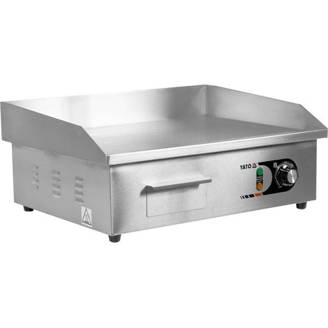 Plaque de cuisson pour gril gastronomique, lisse 3000 W 555 x 430 x 230 mm (1/4)