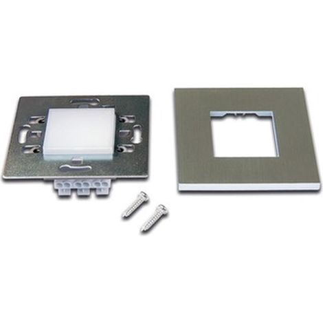 Hera LED- 0,9W 3000K 50lm edst Konv 1LED IP20 Kstopal 75x75x41mm LEDWALLF0,9WWWEDELSTAHLOPTIK (1/5)