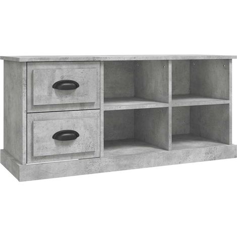 Mobile TV  Armadietto TV  Mobile Porta TV Grigio Cemento 102x35,5x47,5 cm in Legno Multistrato (1/5)