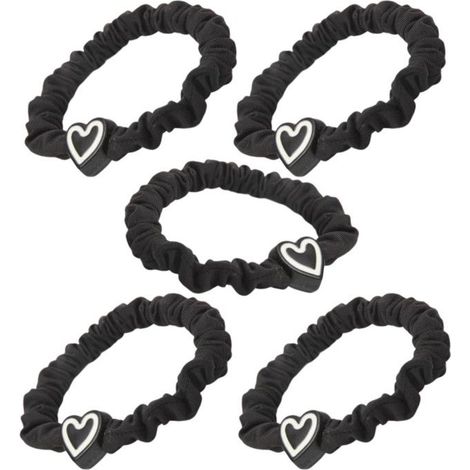 Lot de 5 élastiques à cheveux universels noirs (1/5)