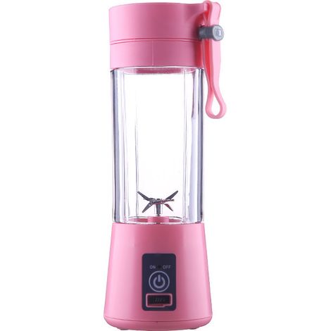 Spremiagrumi portatile, frullatore elettrico USB, mini frullatore portatile per frullati e smoothie, frullatore per succhi da 380 ml con sei lame ideale per frullare