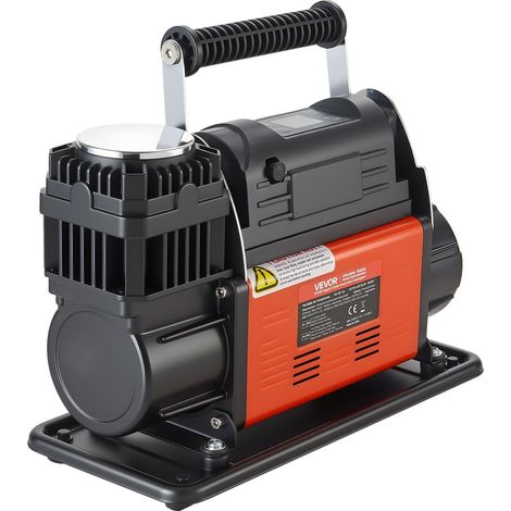 Compresseur d'air 12 V haute performance, gonfleur de pneus portable à arrêt automatique avec écran LCD, 202 L/min, 150 PSI, pompe à air tout-terrain avec adaptateurs pour camions, voitures, SUV, 4x4 (1/5)