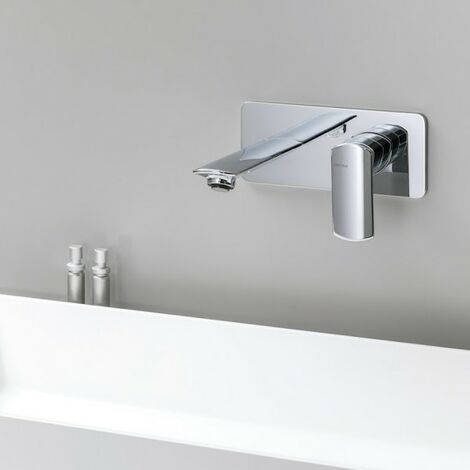Mitigeur pour lavabo mural (saillie 18.5) avec plaque laiton PROFILO - CRISTINA ONDYNA PF25651 (1/4)