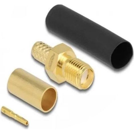 SMA LMR200 DOUILLE À SERTIR AVEC GAINE THERMORÉTRACTABLE ASSORTIE 90038