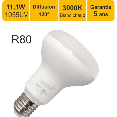 Ampoule LED E27 R80 11,1W 1055Lm 3000K - garantie 5 ans (1/4)