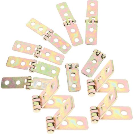 12 petites charnières pliantes pour boîtes, design rétro, en fer de haute qualité, antirouille (1/5)