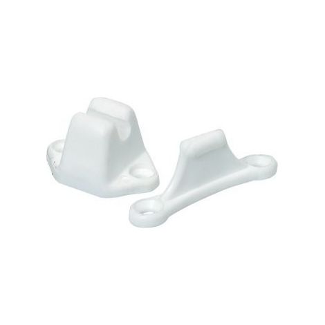 Imline – Arrêt de porte blanc en polyamide – Butoir pour caravane et camping-car – Résistant aux chocs – Fixation stable en conditions difficiles