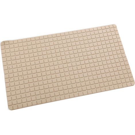 Longue 70 x 40cm Gris,Tapis de Douche Antiderapant Tapis de Baignoire de Bain avec Ventouse/Trous de Drainage pour Baignoires et Douches (1/4)