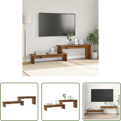 vidaXL Holzwerkstoff - TV-Schrankset Altholz 180 x 30 x 43 cm Holzwerkstoff (1/5)